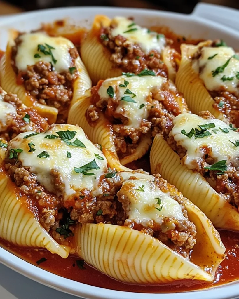 Beef-Stuffed Shells with Creamy Ricotta Filling Delight You!