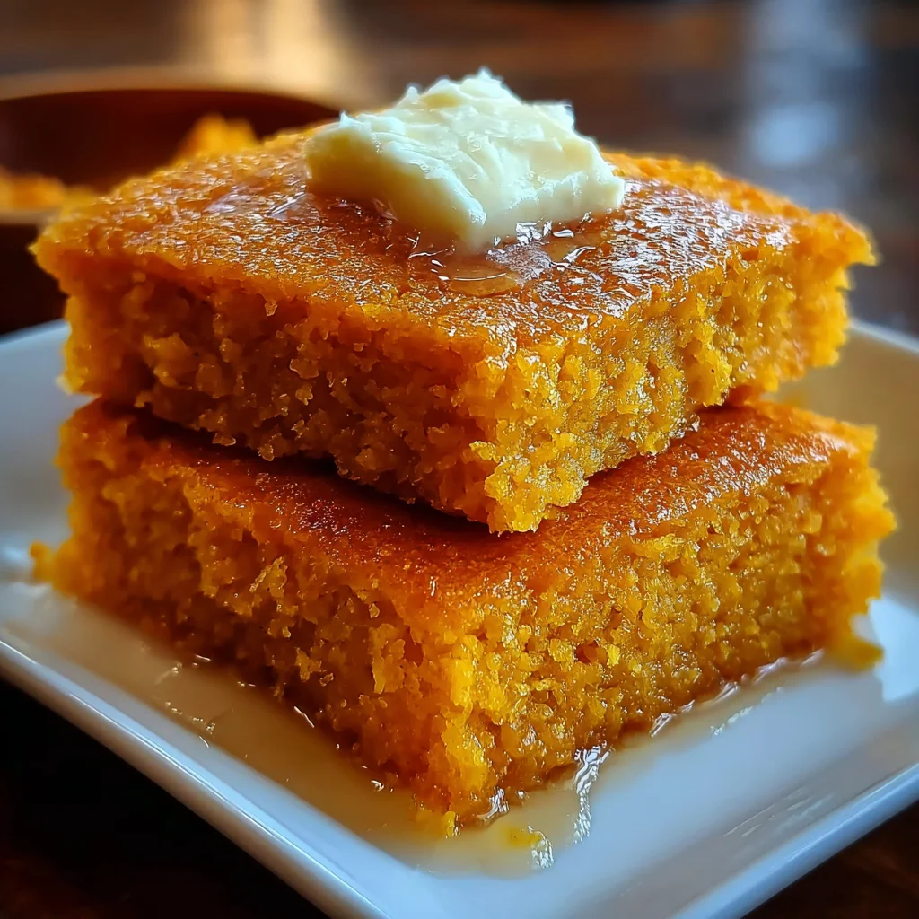 Honey Butter Sweet Potato Cornbread