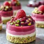 Raspberry Pistachio Mousse Cakes