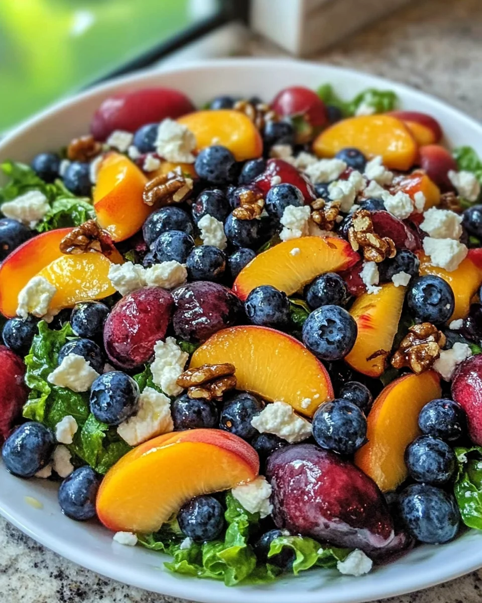 Blueberry Peach Feta Salad: A Delicious Summer Treat!
