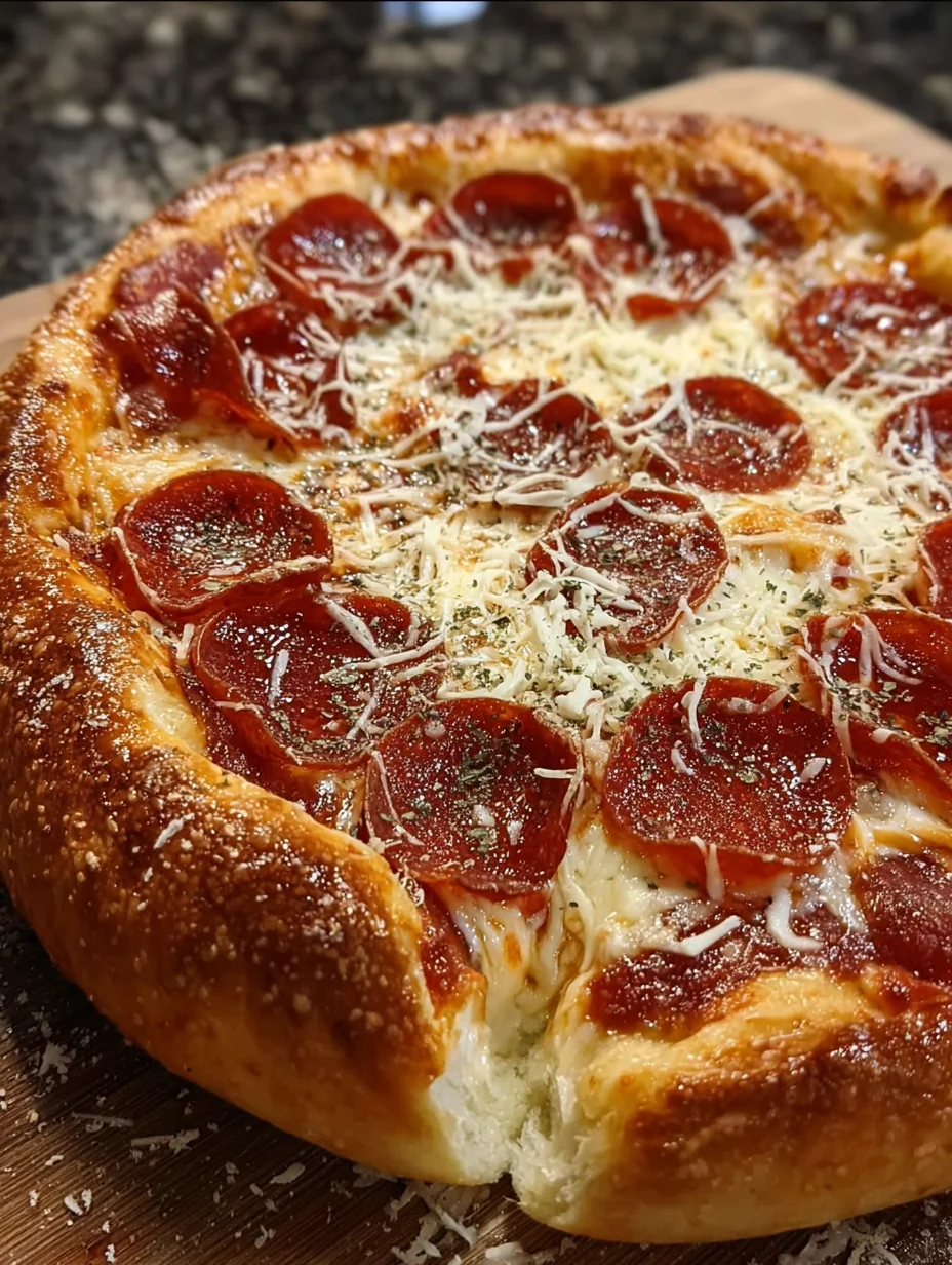Stuffed Crust Pepperoni Pizza