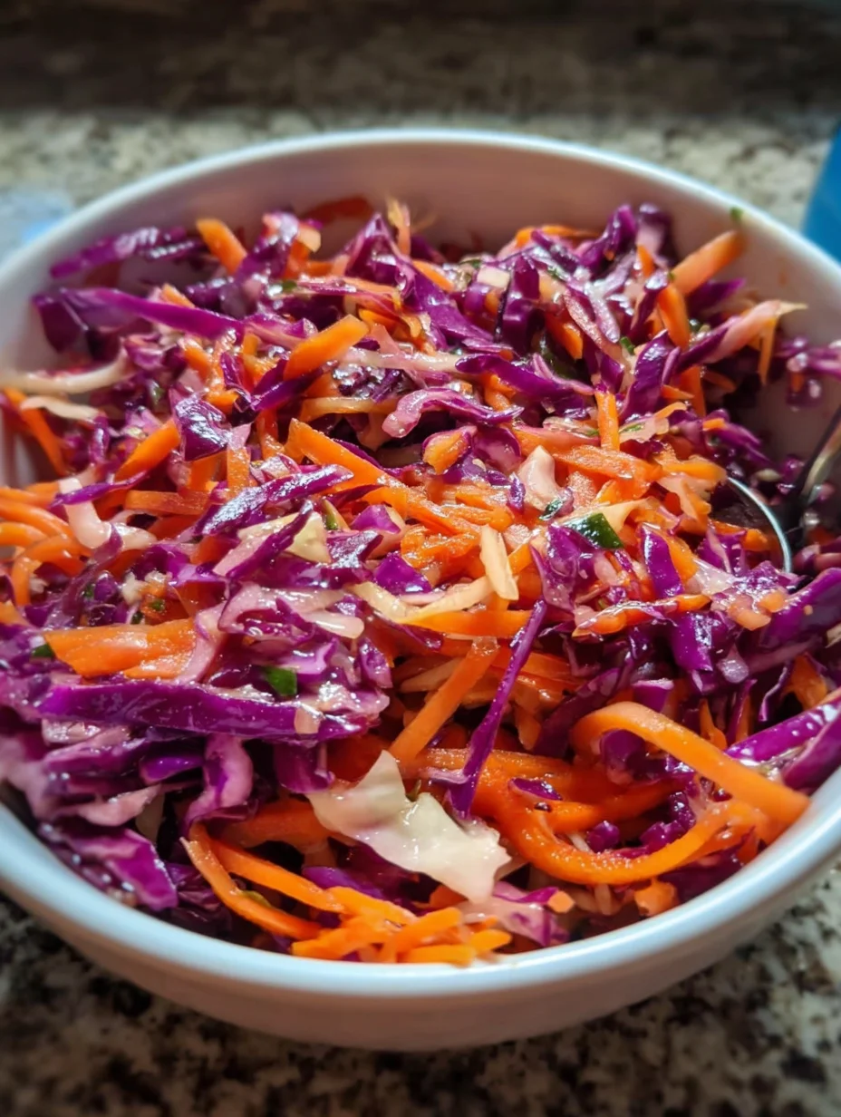 Red Cabbage and Carrot Slaw: A Refreshing Delight!