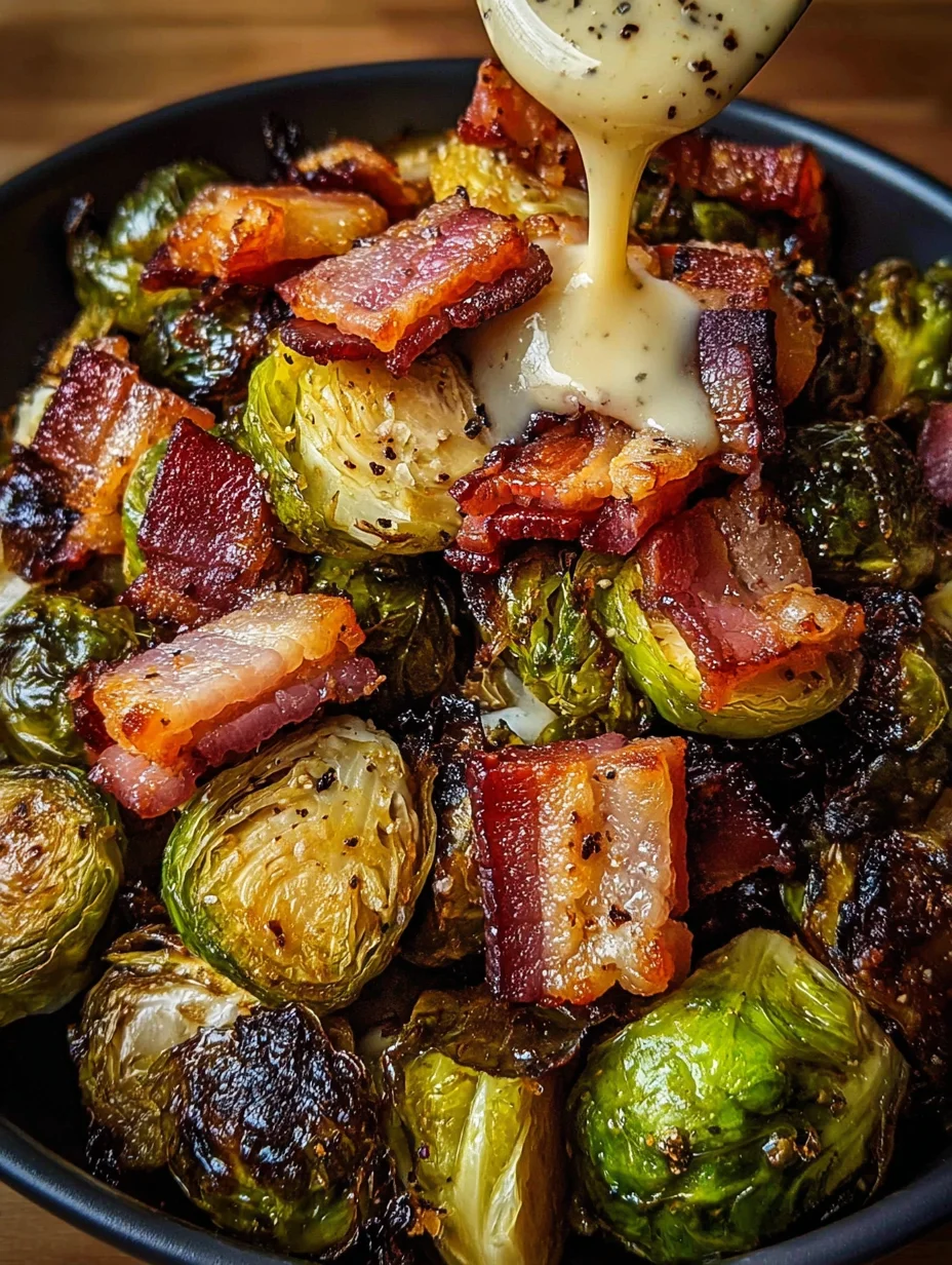 Honey-Glazed Roasted Brussels Sprouts with Bacon