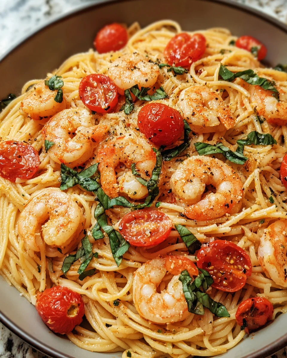 Tomato Basil Shrimp Pasta: A Flavorful Delight Awaits!