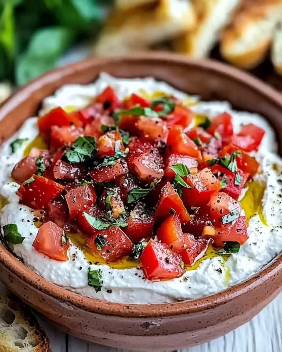 Fresh Easy Bruschetta Dip Recipe