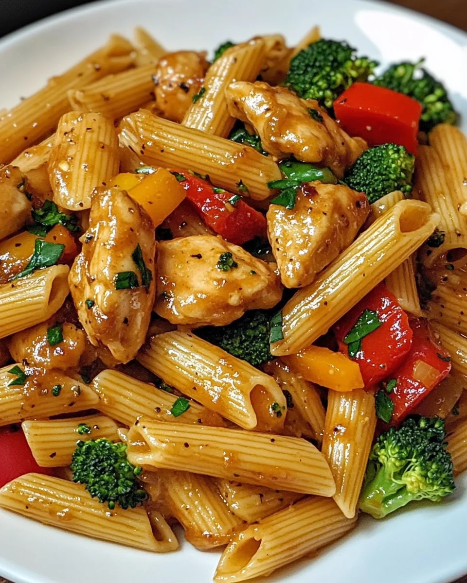 One-Pot Spicy Honey Garlic Chicken Pasta Recipe Awaits!
