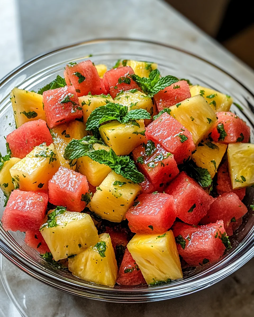 Watermelon Pineapple Salad: Refresh Your Summer Menu!