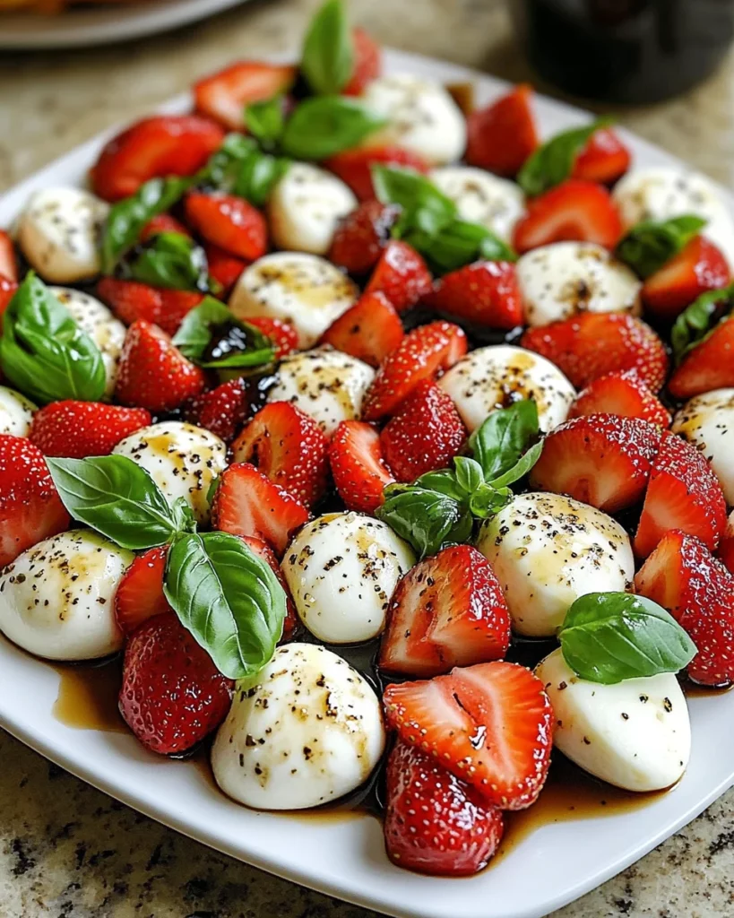 Balsamic Strawberry Caprese