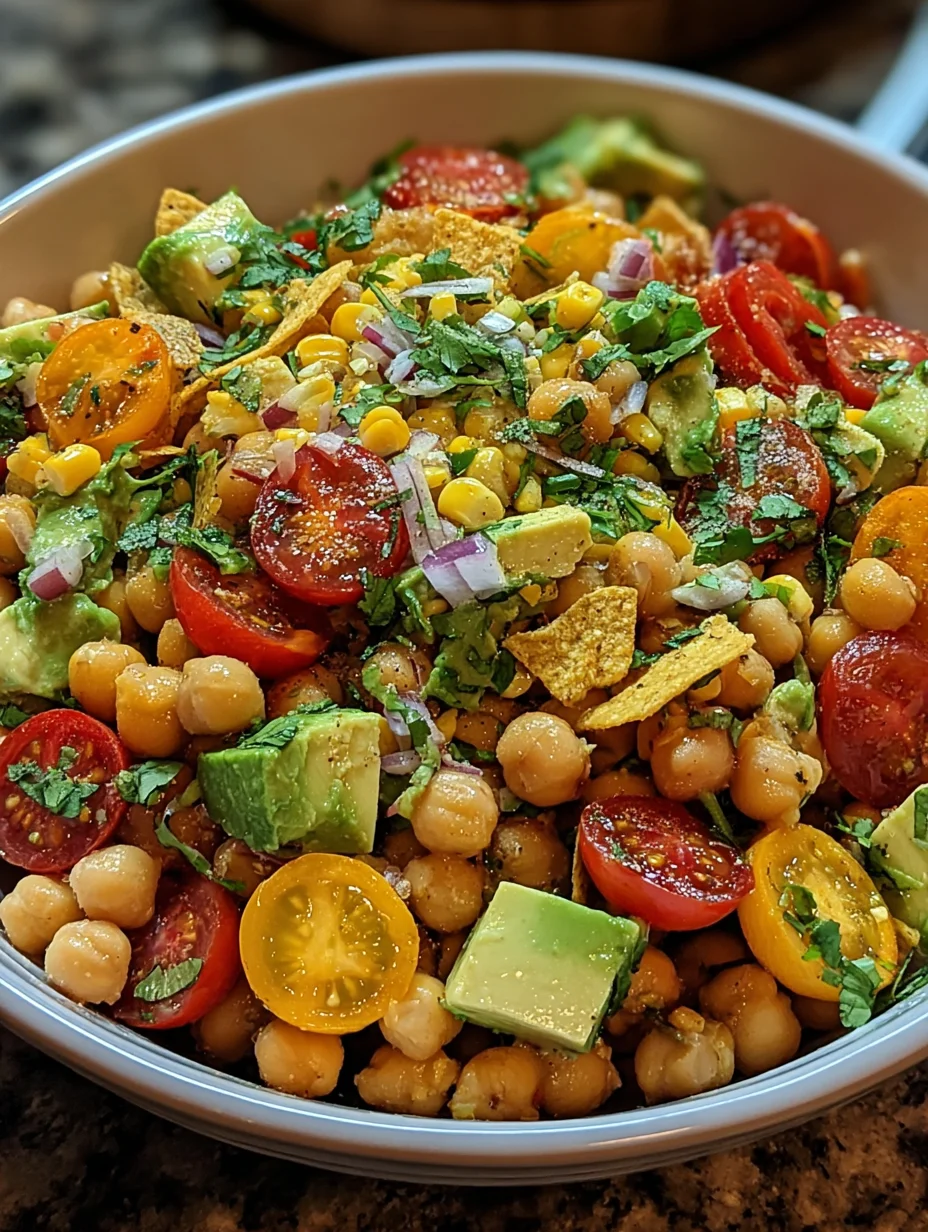 Crunchy Nacho Chickpea Salad