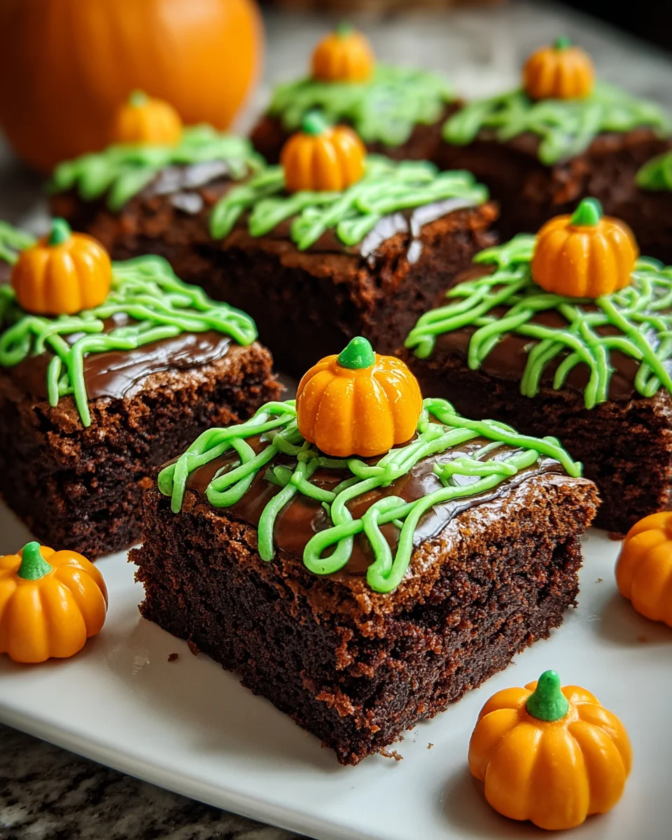 Pumpkin Patch Brownies: Delightful Halloween Treats Await!