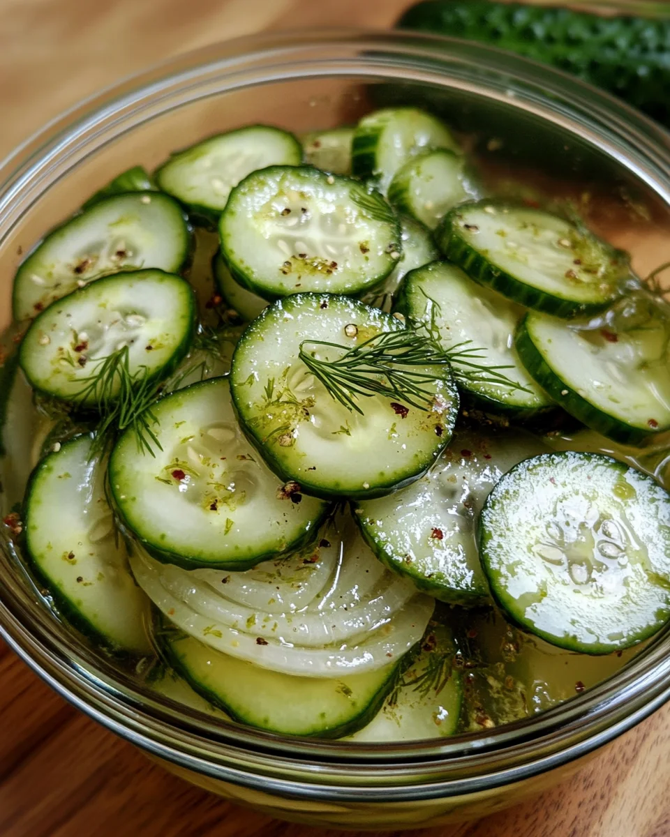 Pickled Cucumbers and Onions