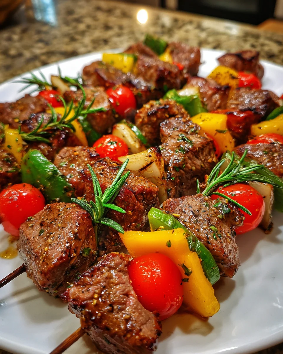 Rosemary Garlic Steak Kebabs: Grill Juicy Flavor Today!