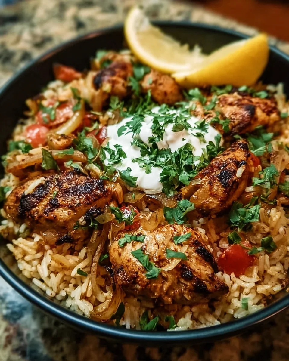 One Pot Shawarma Chicken And Rice
