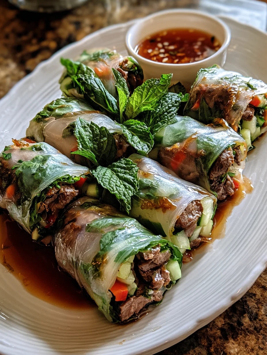 Thai Basil Beef Rolls: A Flavor-Packed Delight!