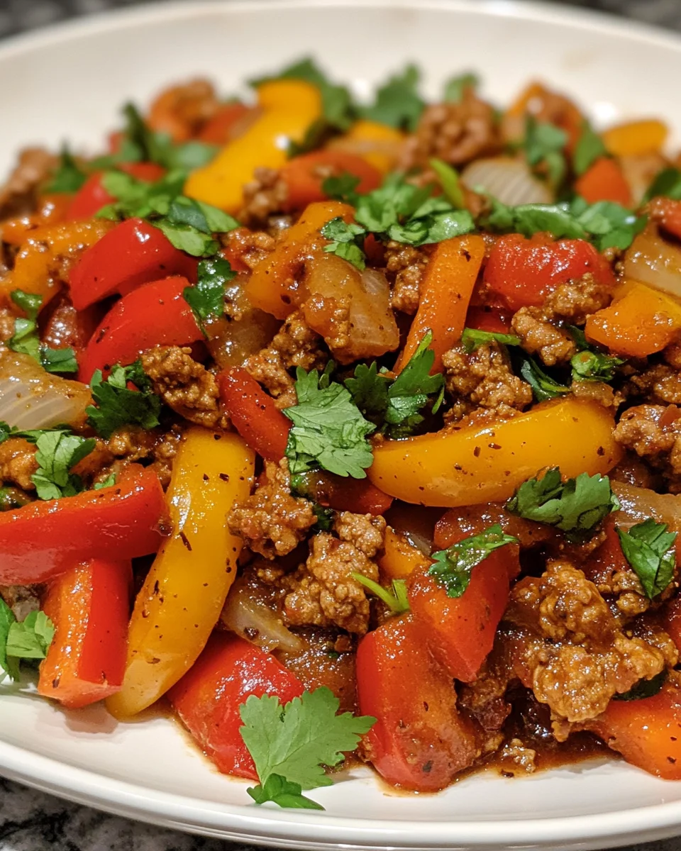 Ground turkey and peppers: A Flavorful Delight!