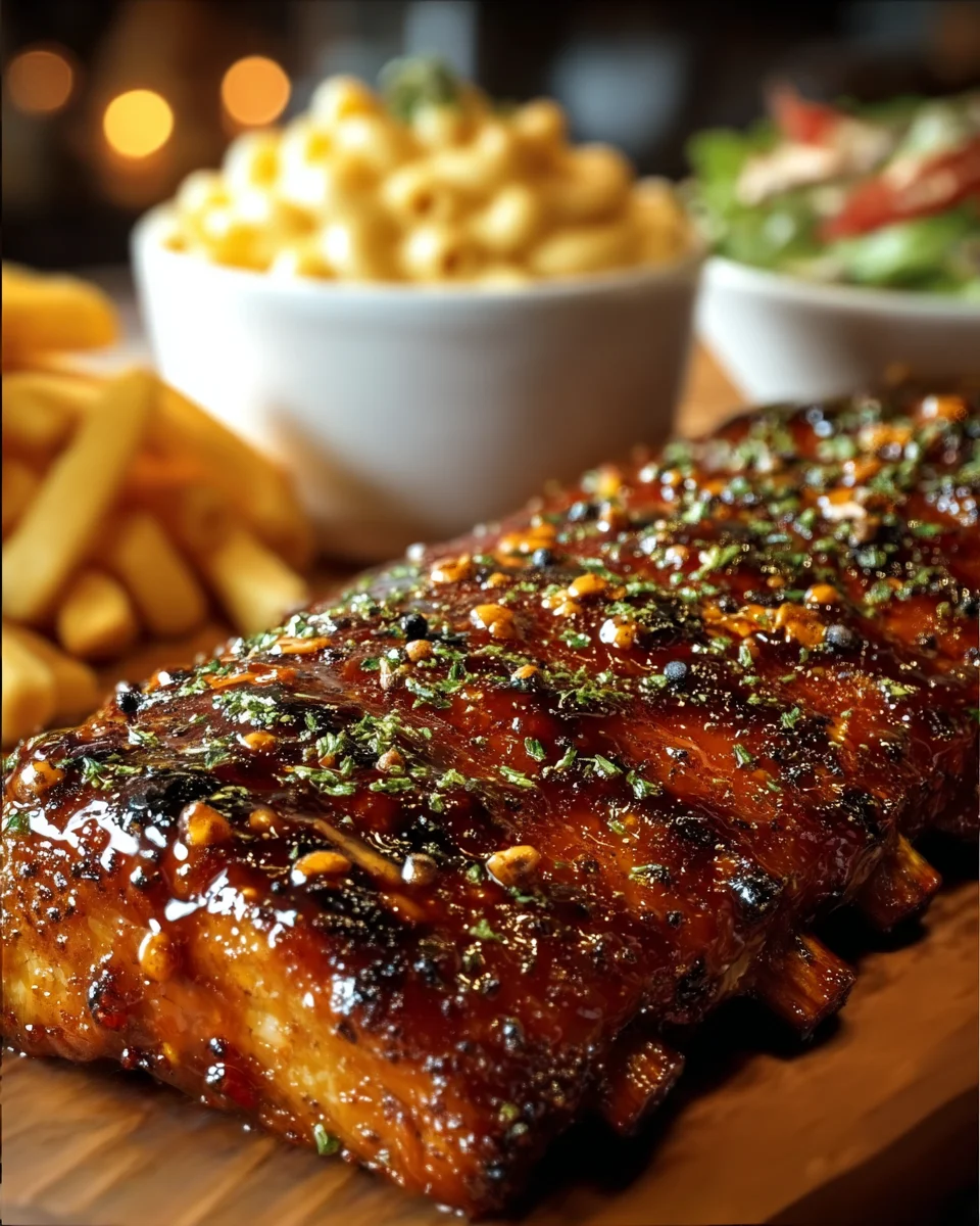 BBQ Ribs Glazed With Smoky Honey Sauce