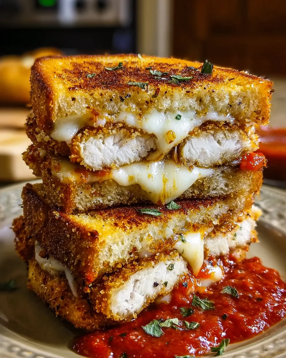 Lazy Chicken Parmesan Grilled Cheese: A Quick Delight!