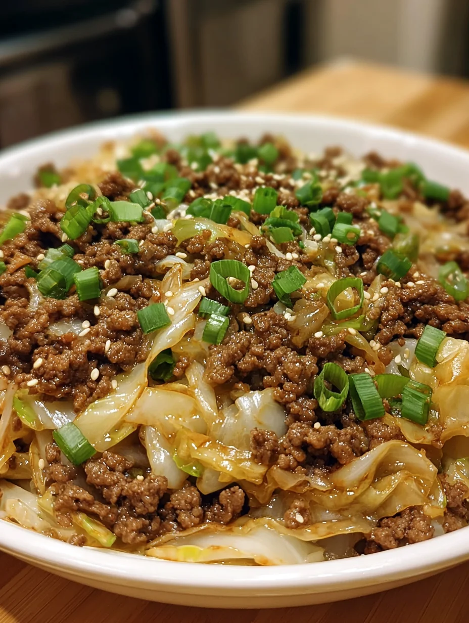 Low-Carb Mongolian Ground Beef and Cabbage Delights You!
