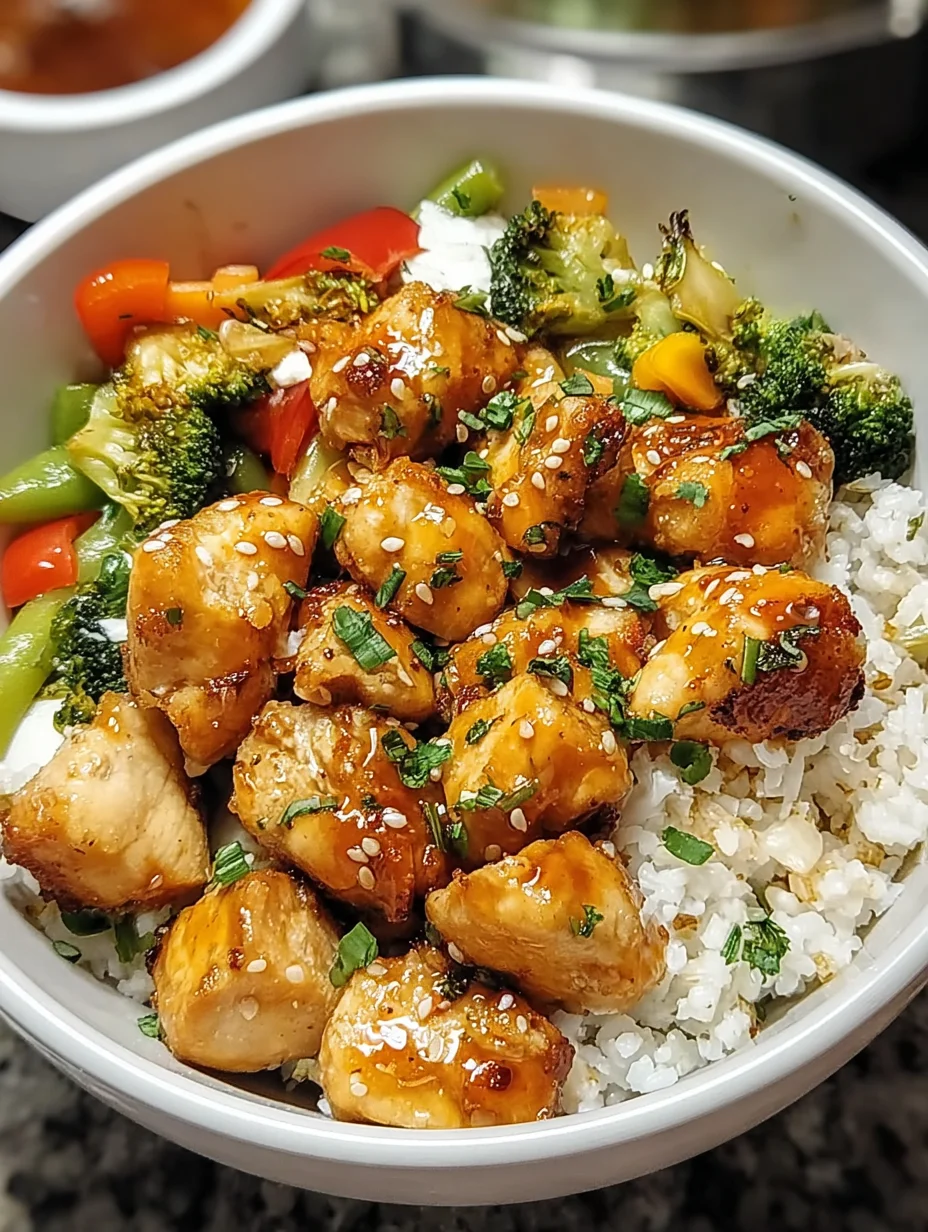 Hot Honey Chicken Bowl: A Sweet and Spicy Delight!