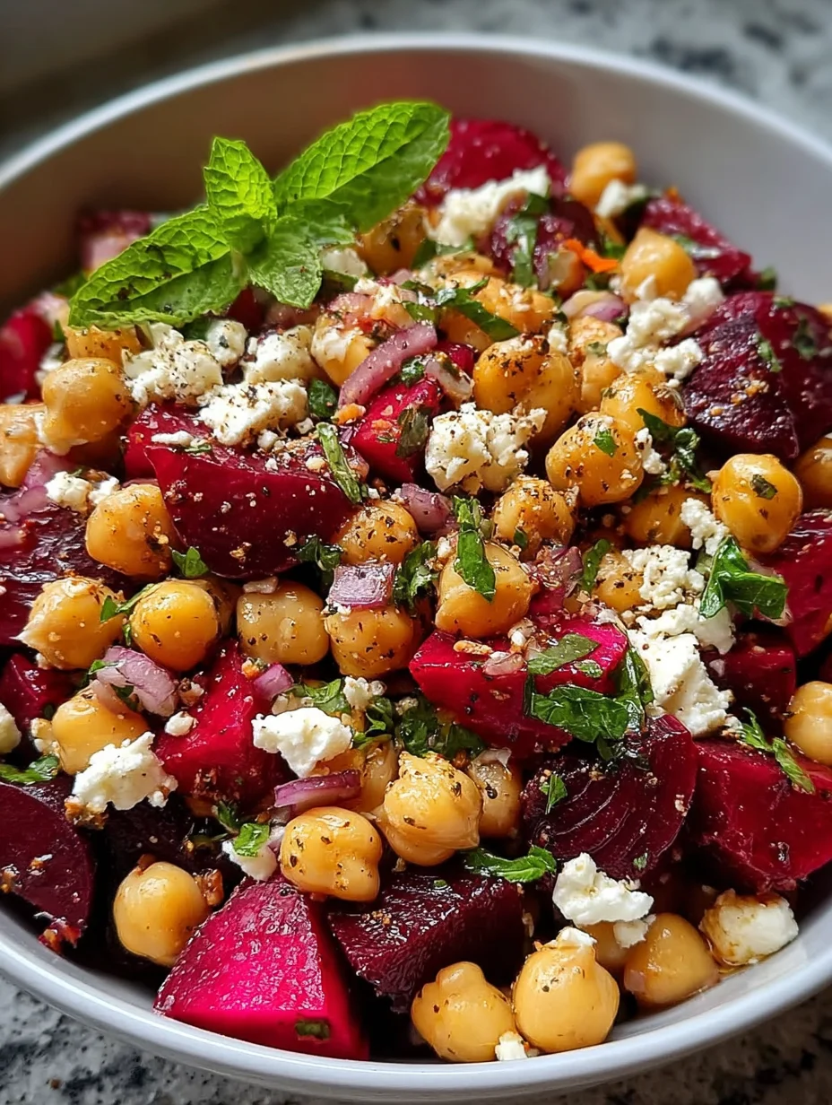Chickpea, Beet and Feta Salad that Will Delight You!