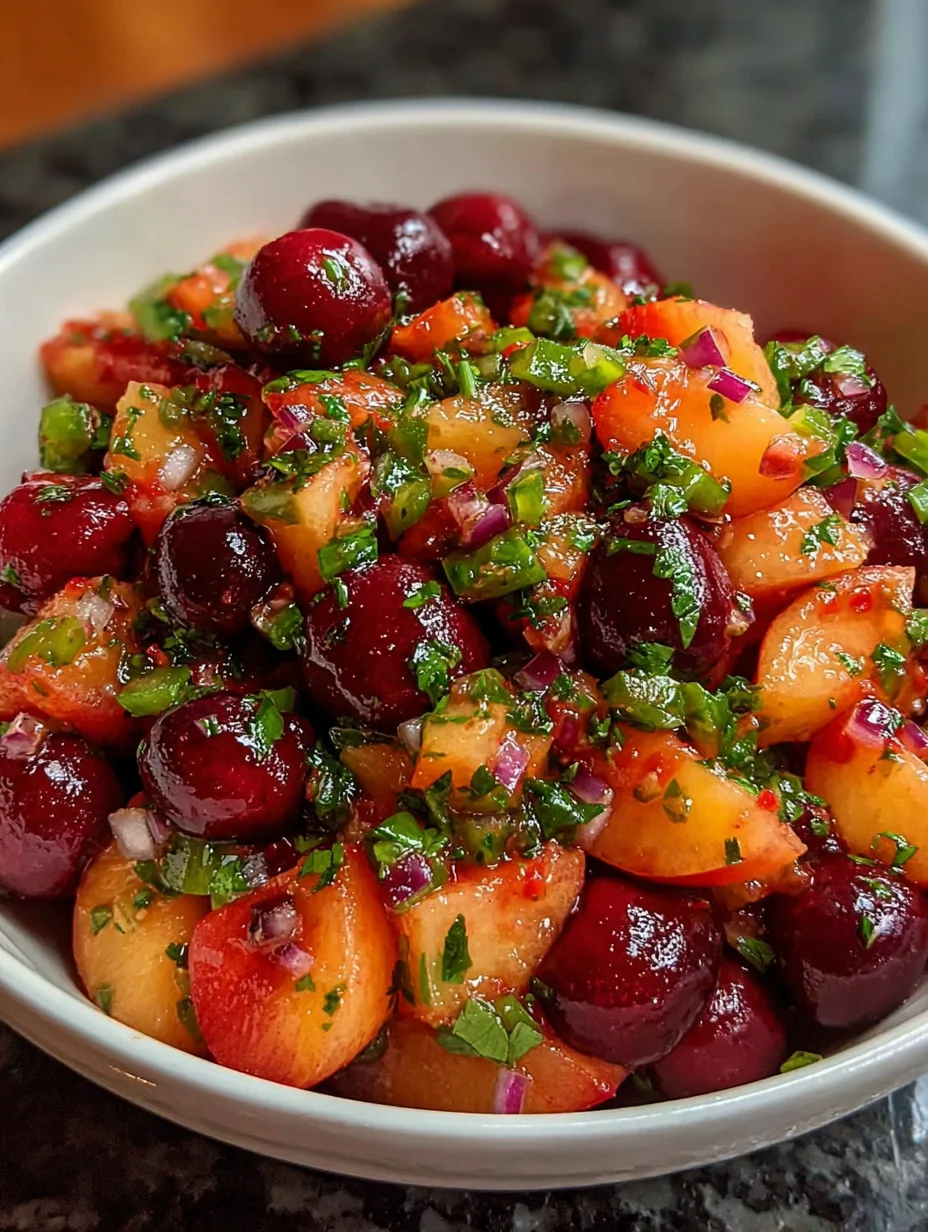 Delicious Peach Cherry Salsa: A Fresh Flavor Explosion!