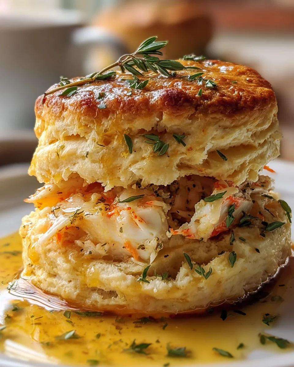 Crab Stuffed Cheddar Bay Biscuits