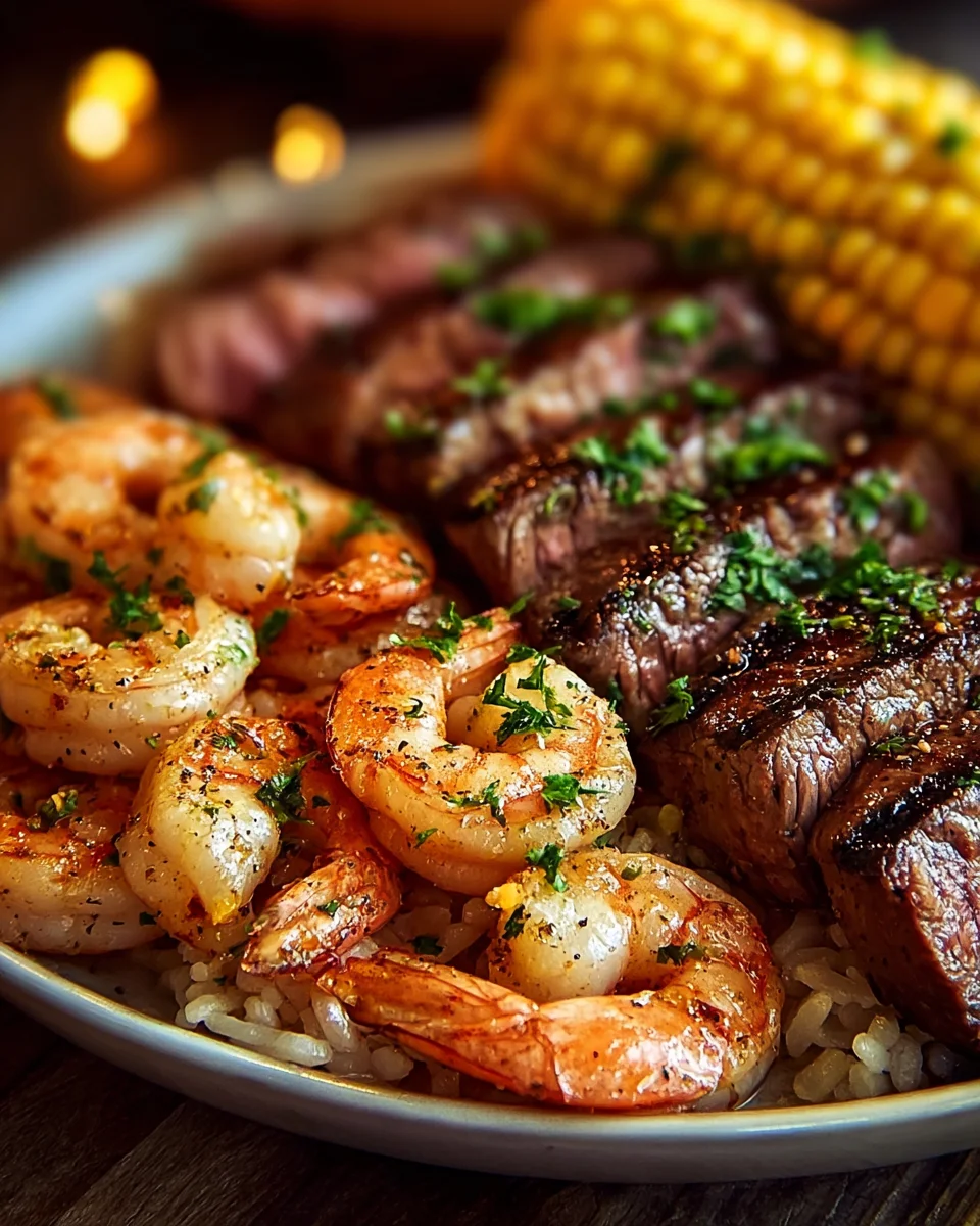 Cajun Shrimp & Steak Feast