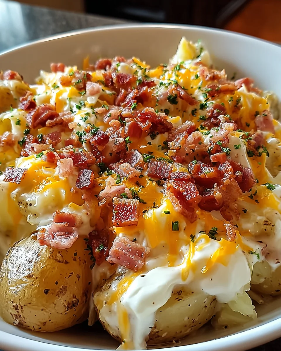 Crockpot Loaded Potatoes: A Creamy Comfort Dish!