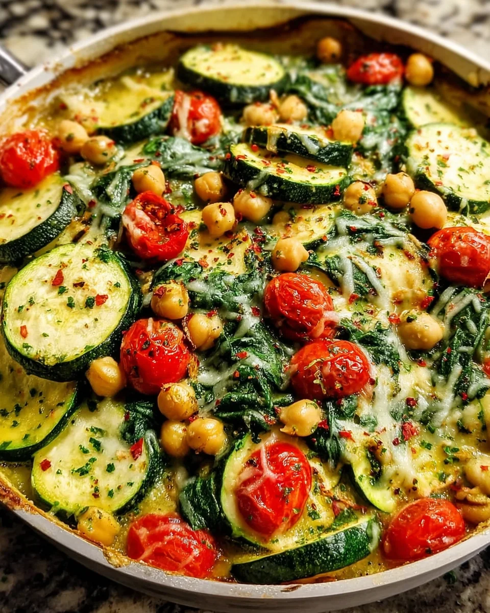 Spinach Zucchini Chickpea Bake: A Healthy Delight Awaits!