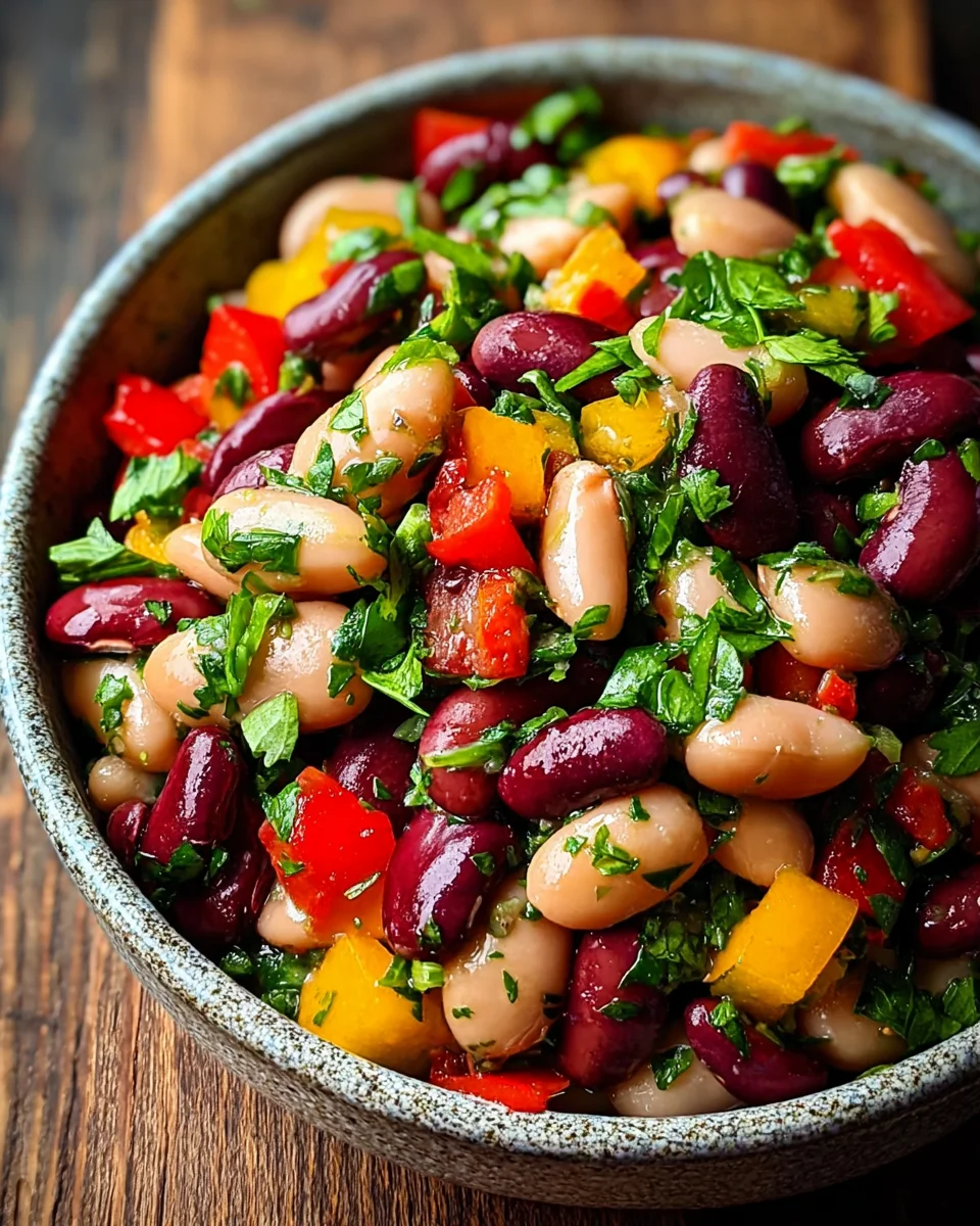 Rainbow Bean Salad