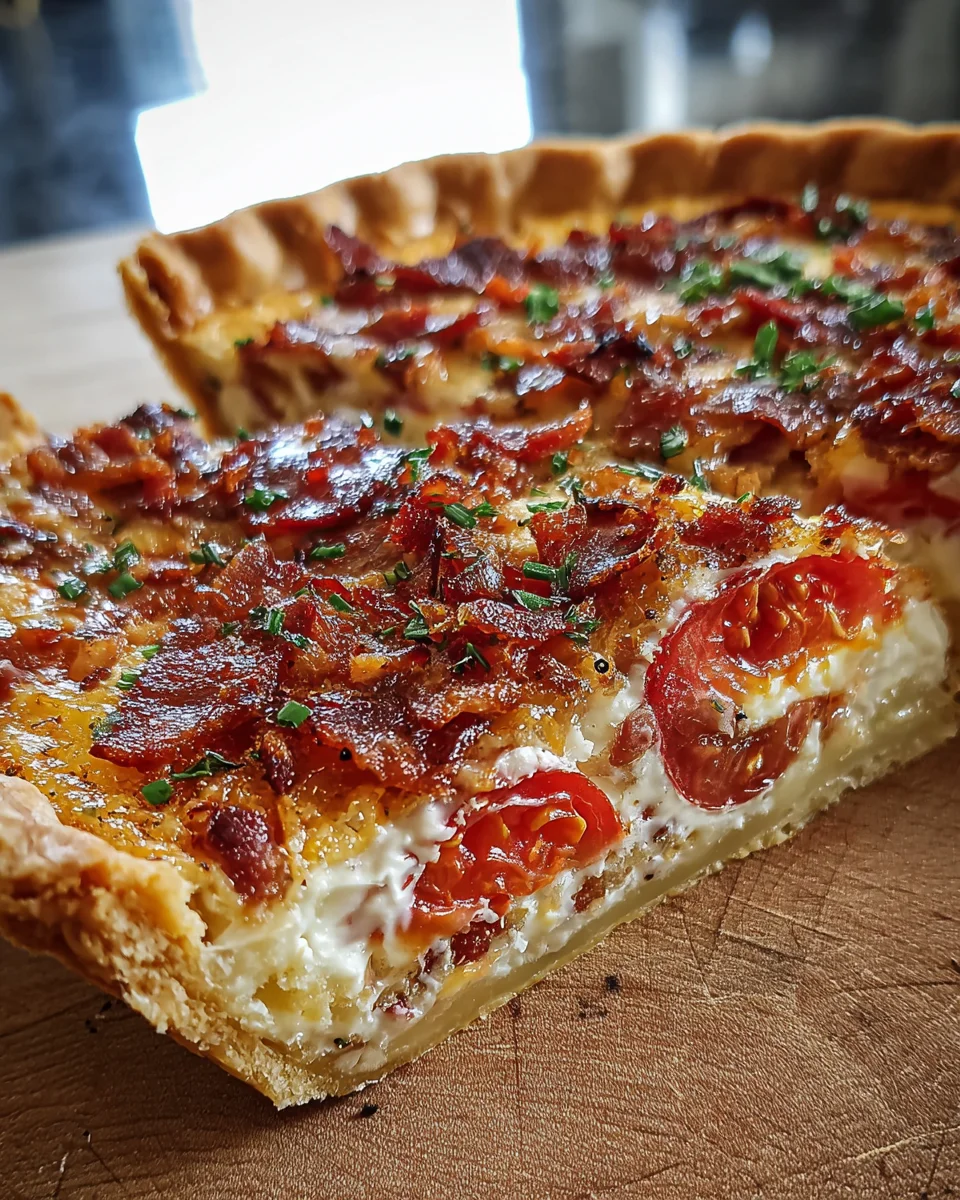 Bacon Onion Tomato Pie