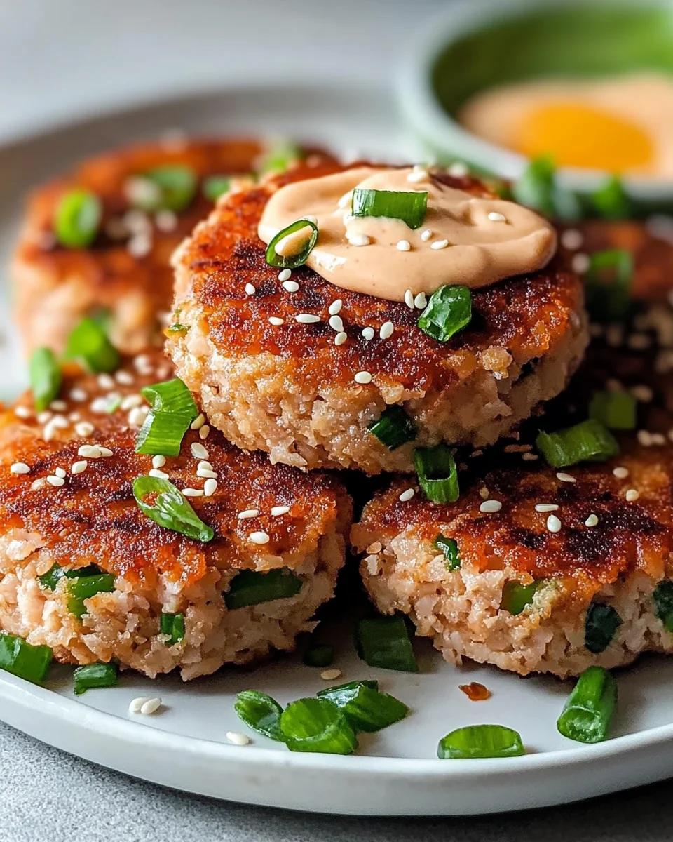 Asian Tuna Cakes with Spicy Mayo