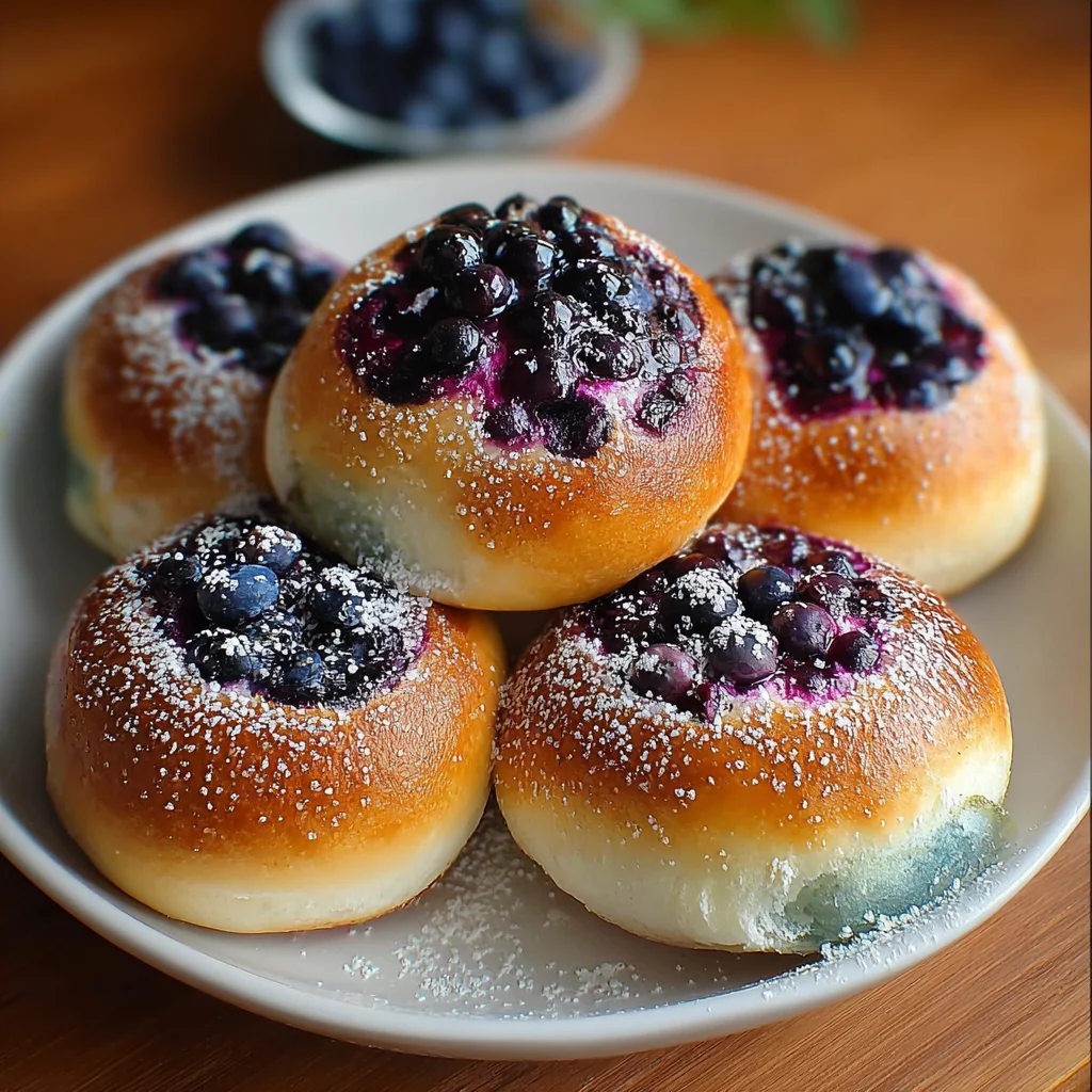 Blueberry Ricotta Sweet Buns