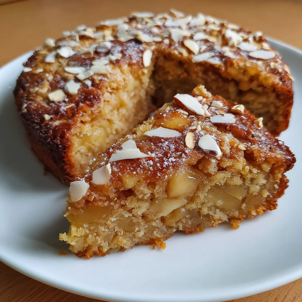 Healthy Oatmeal Apple Cake