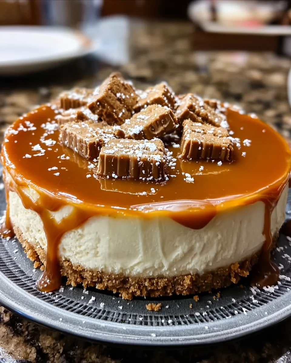 Biscoff Salted Caramel Cheesecake