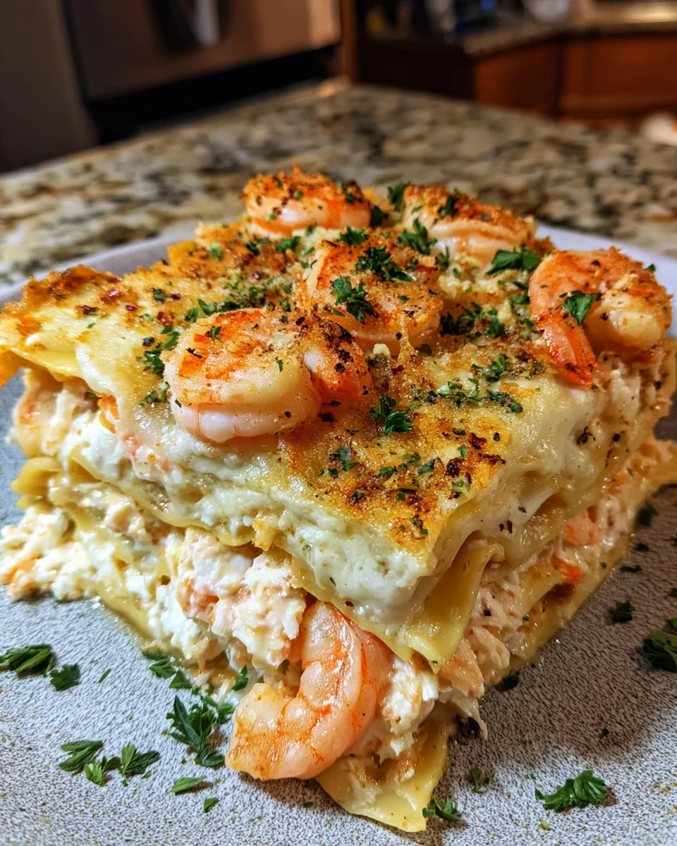 Shrimp Crab Lasagna: A Delicious Seafood Delight!