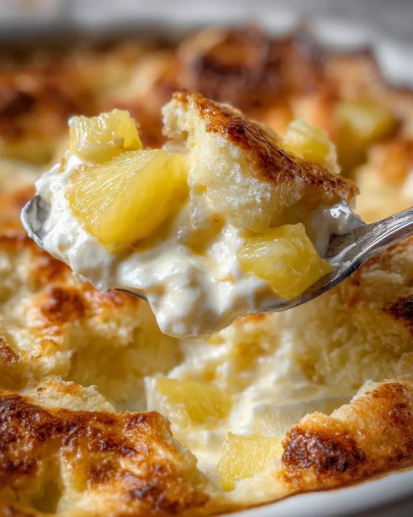 Pineapple Cream Cheese Cobbler