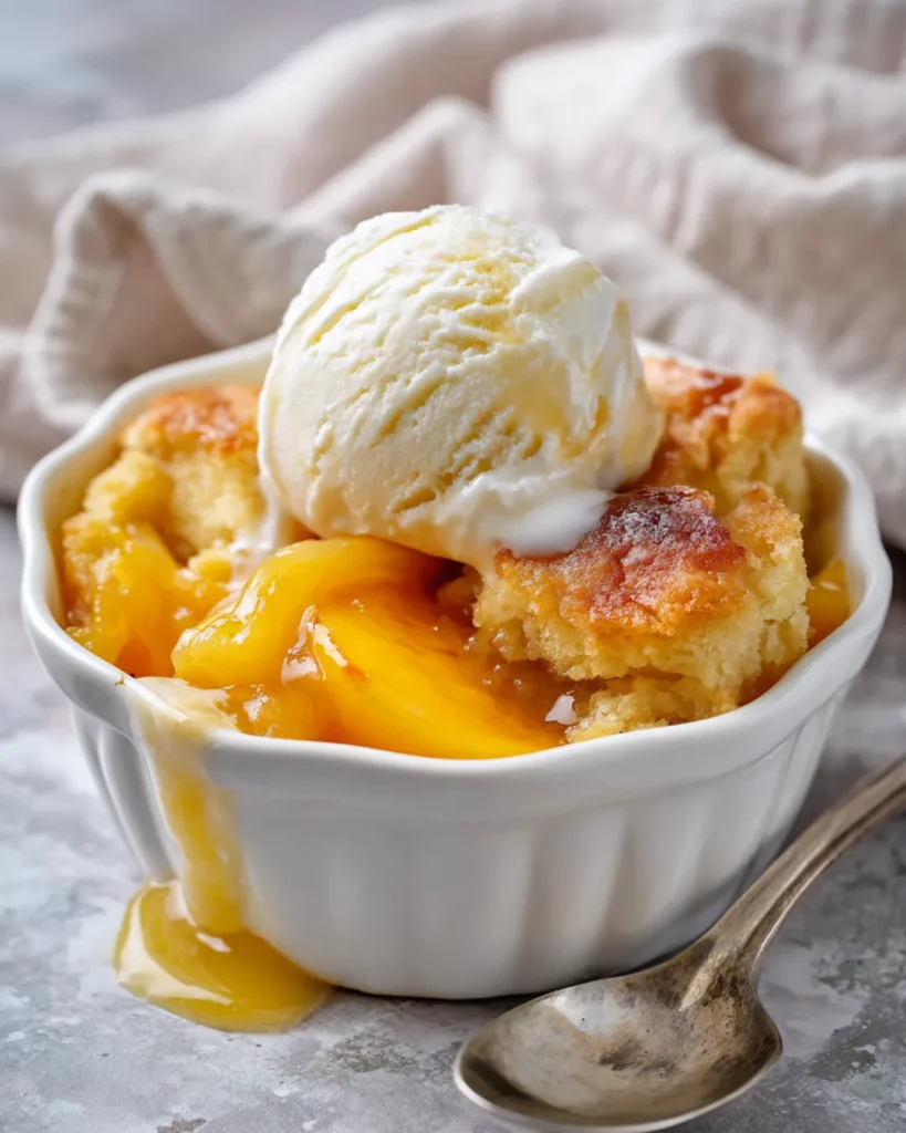 Old Time Oven Peach Cobbler