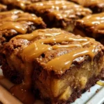 Apple Brownies with Maple Glaze