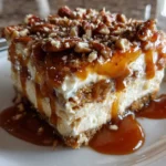 Creamy Pecan Pie Lasagna with Graham Cracker Crust