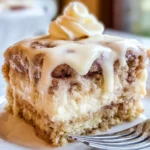 Cinnamon Roll Poke Cake