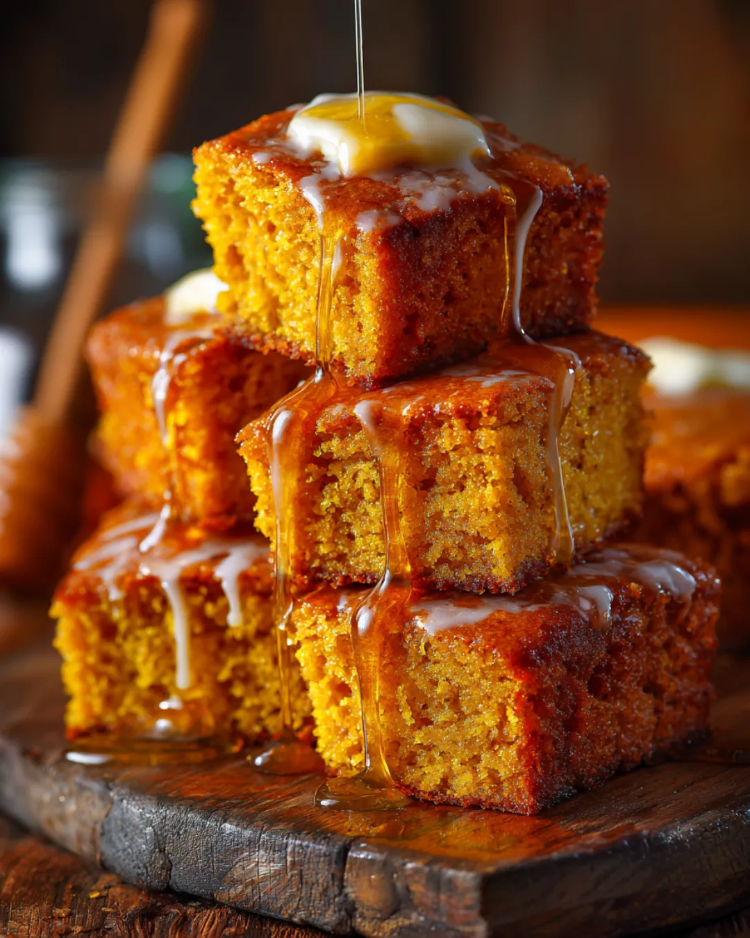 Honey Butter Sweet Potato Cornbread Recipe