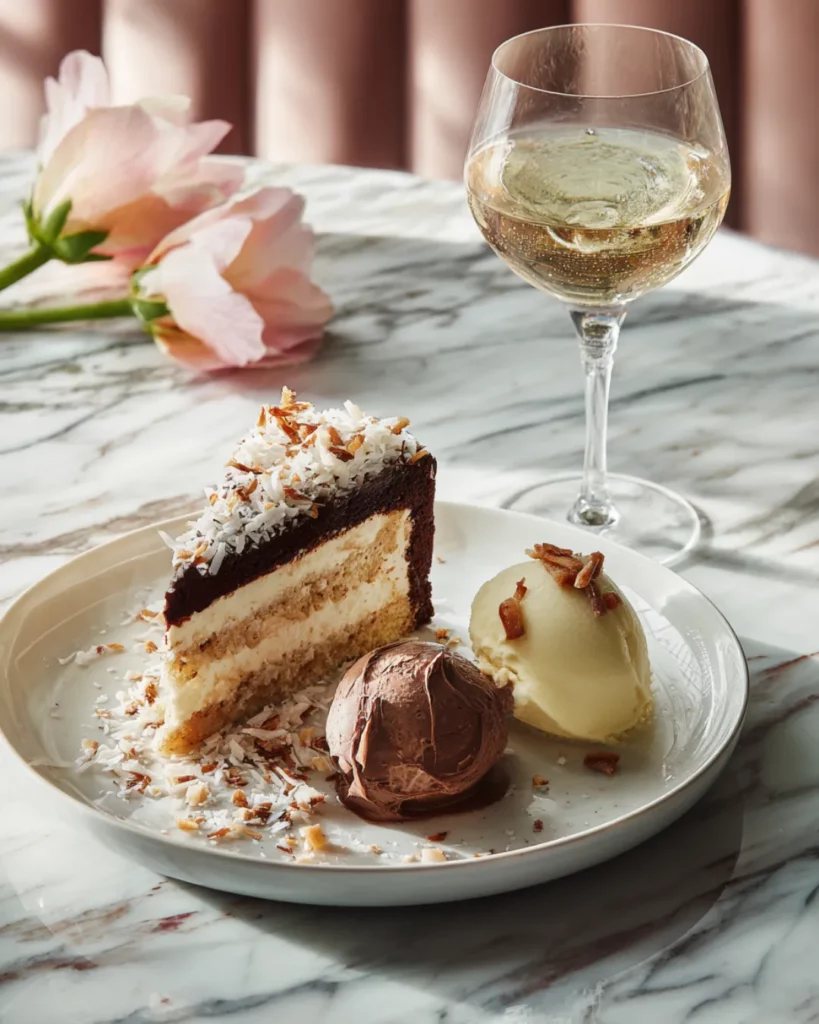 Elegant dessert spread