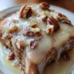 Pecan Praline Cake with Butter Sauce