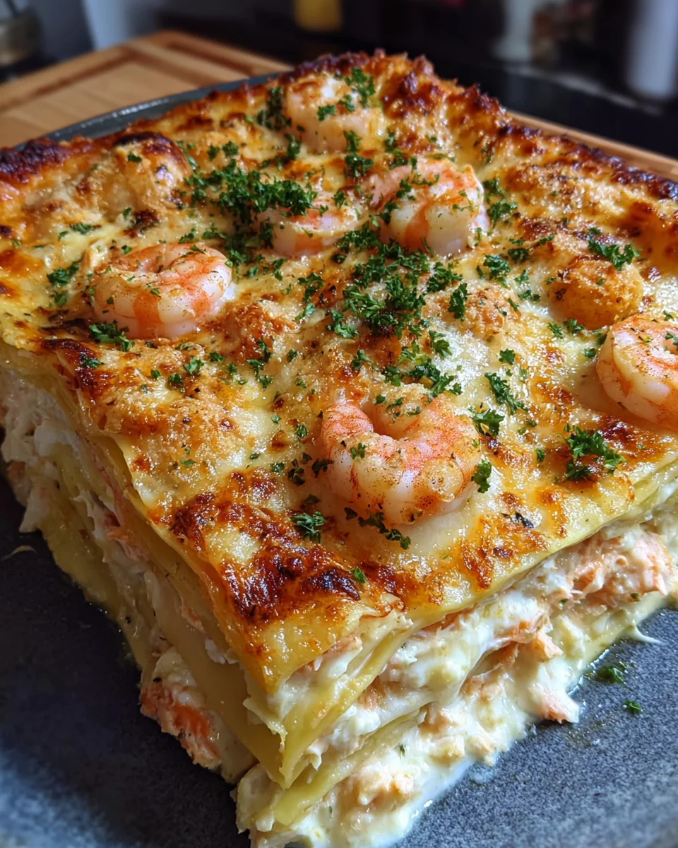 Seafood Lasagna Shrimp Crab