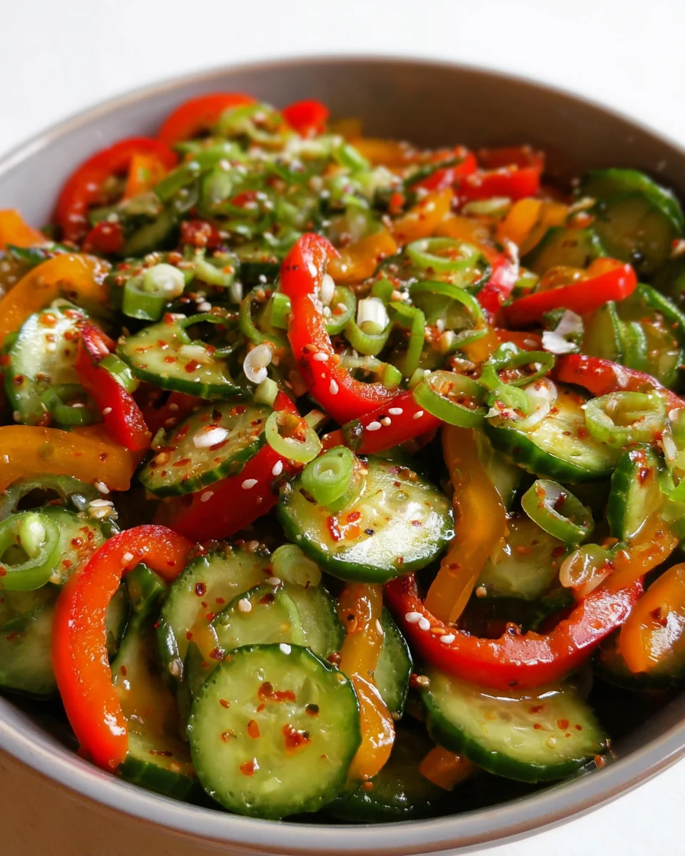 Cucumber Sweet Pepper Salad