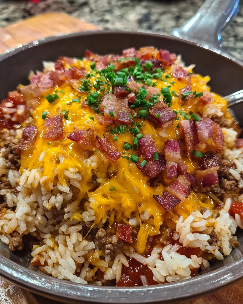 Cheesy Bacon Rice Dinner