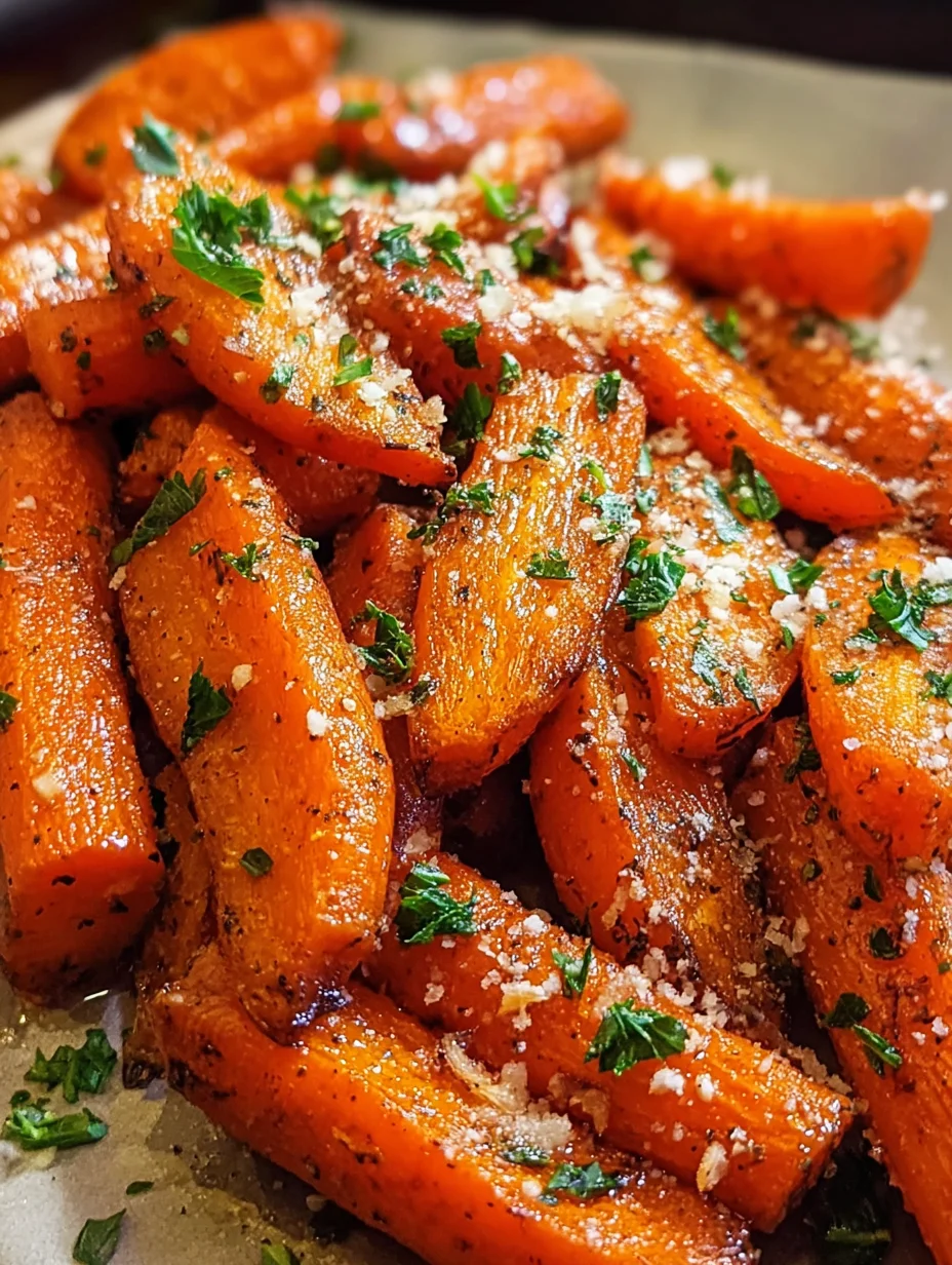 Parmesan Garlic Roasted Carrots