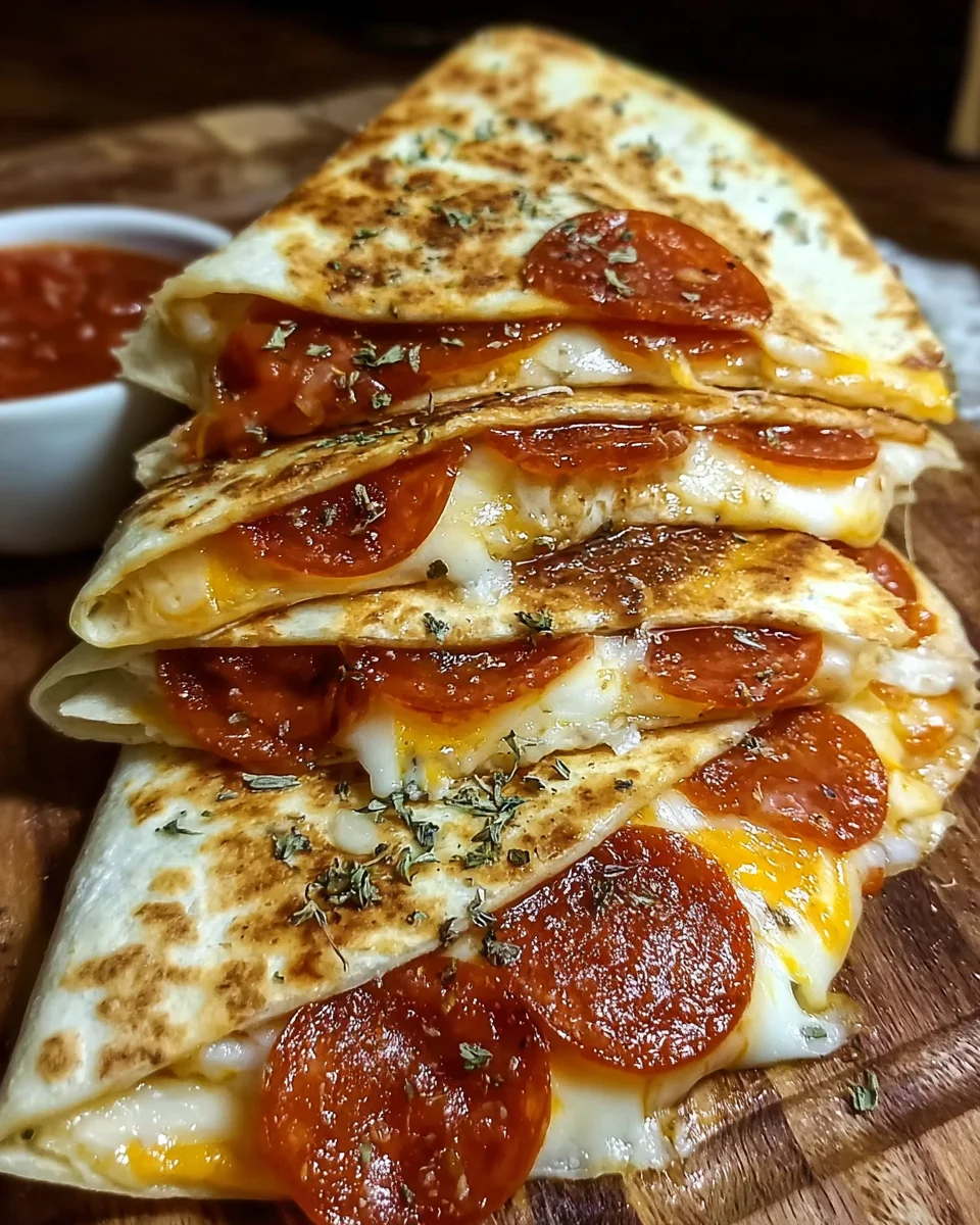 Pizza Pepperoni Quesadilla
