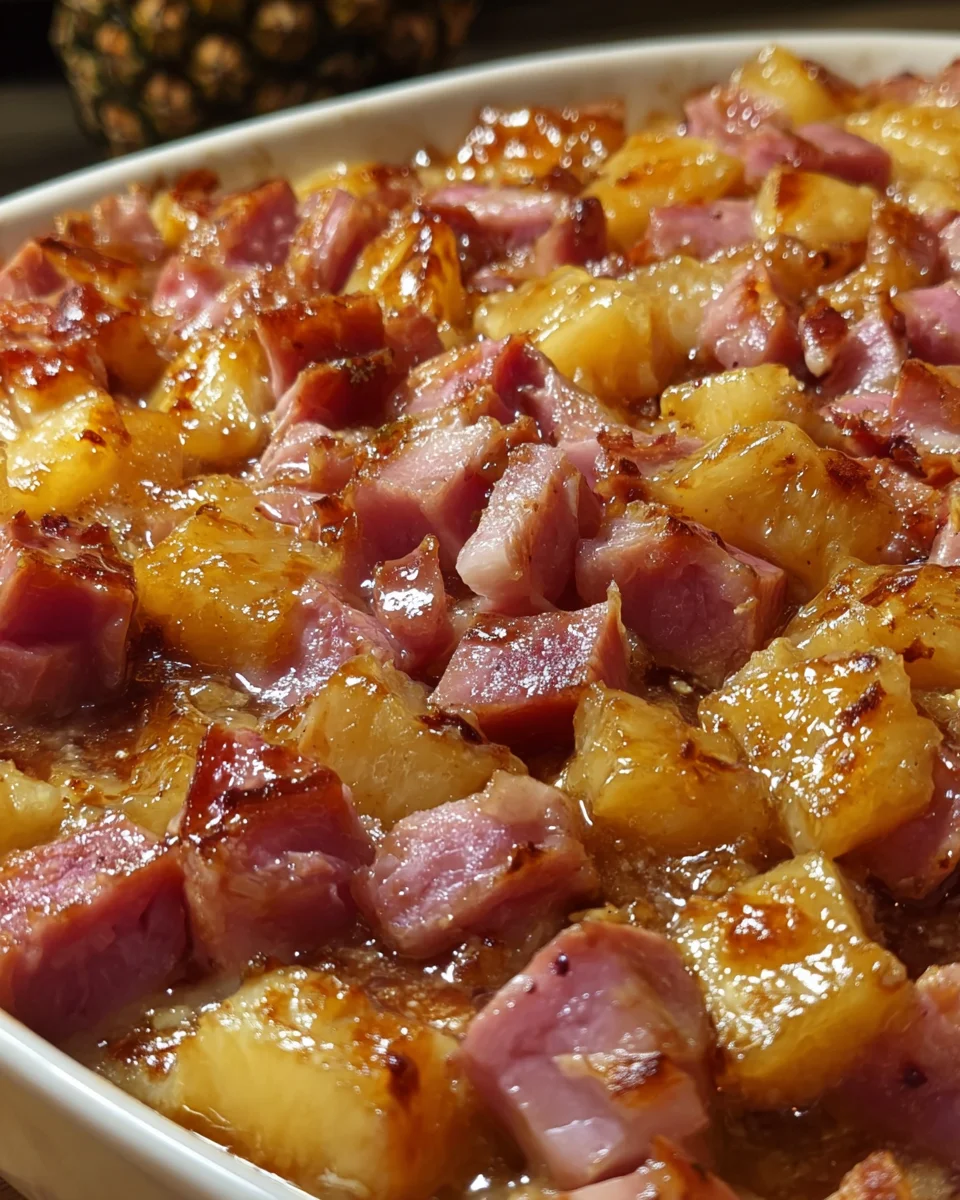 Sweet Pineapple Ham Bake